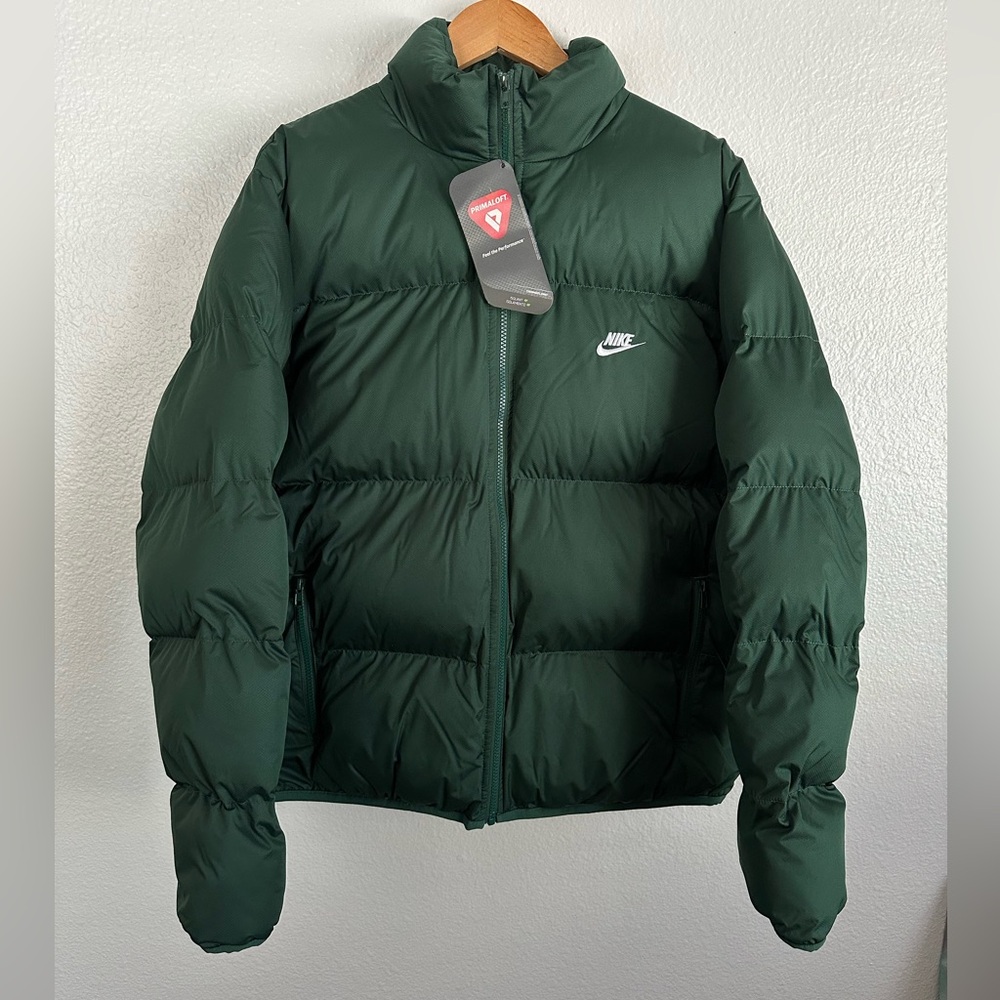 Nike Sportswear PrimaLoft Therma Fit Puffer Jacket Green FB7368 Men Size Medium